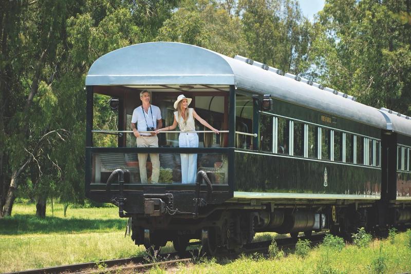 Auf einer Luxuszugreise im Rovos Rail durch Afrika