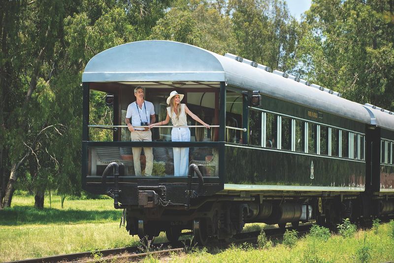 Auf einer Luxuszugreise im Rovos Rail durch Afrika