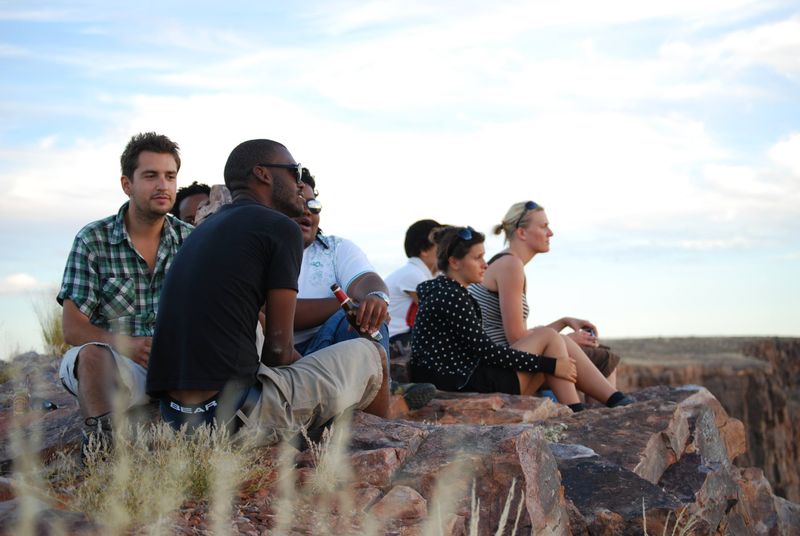Peggy et ses amis au Fish River Canyon en Namibie