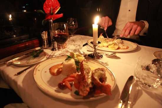 Dinner is a real treat