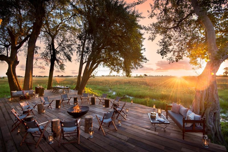 Duba Plains Camp - eine der Top Unterkünfte im Okavango Delta