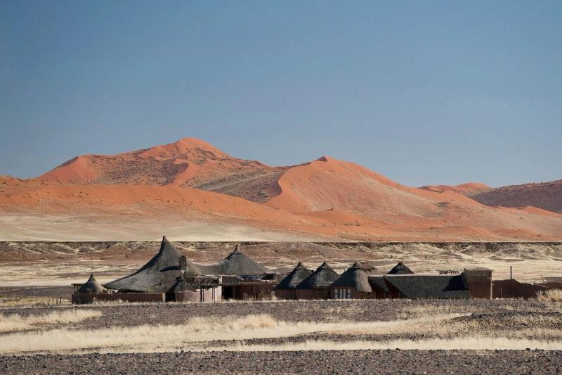 Views of Kulala Desert Lodge in the Namib