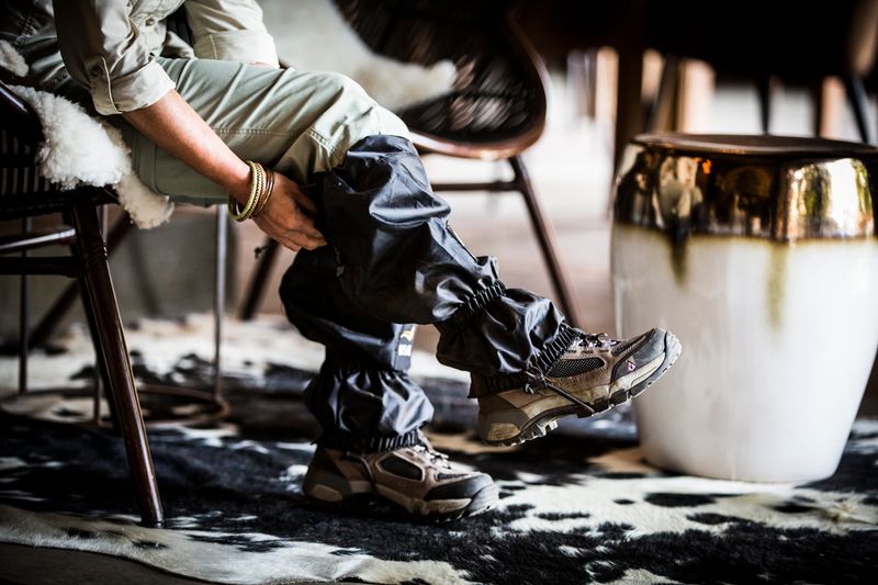 A gaiter keeps your boots, and your feet, clean and dry Image Credit: Wilderness