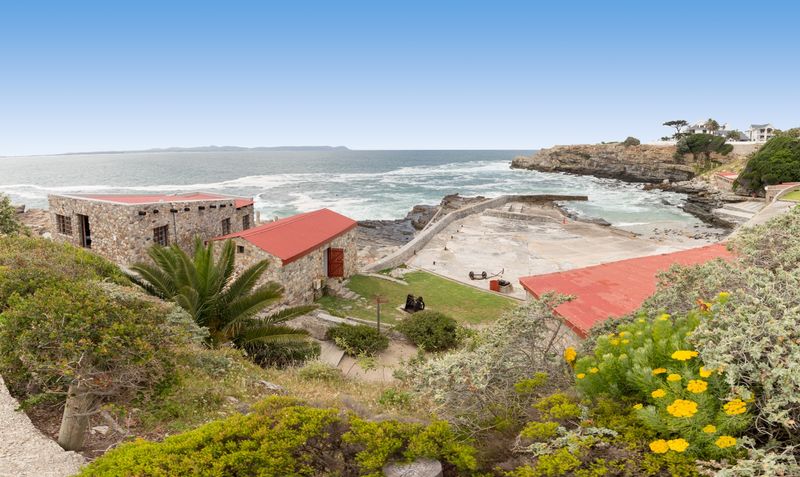 The Old Harbour Museum overlooks the sea, just steps from prime whale watching in Hermanus