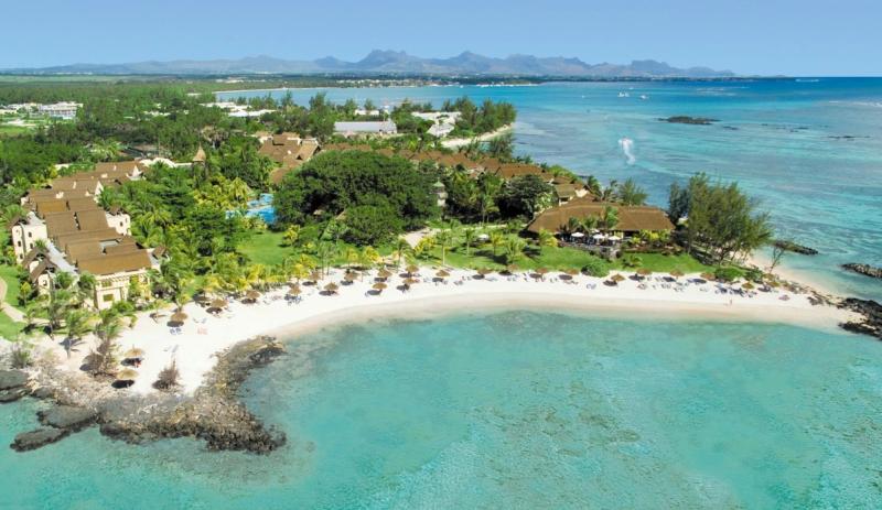 Das Canonnier Beachcomber von oben - eine der schönsten Unterkünfte auf Mauritius für Familien