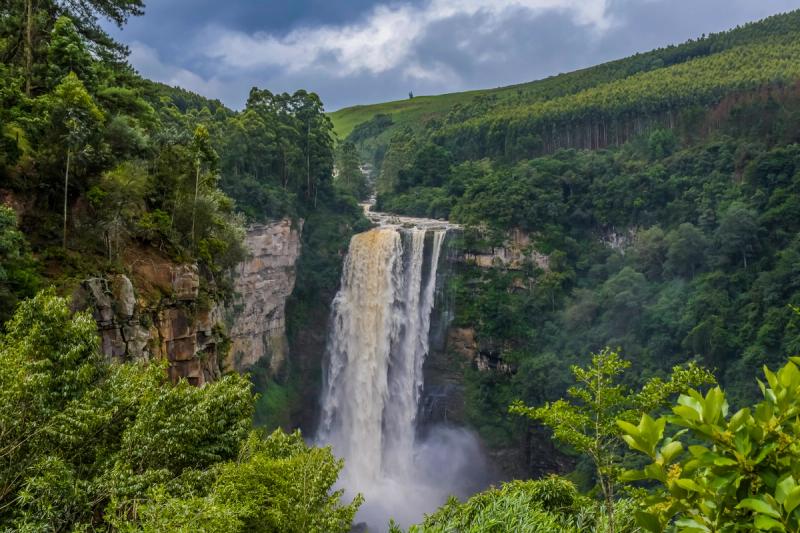 Karkloof Waterfall in Midlands, KwaZulu-Natal in South Africa