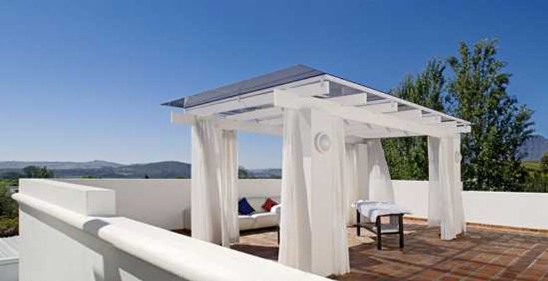 Relax under the shade of the gazebo