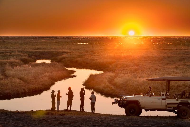 Sundowners at African Bush Camps Linyanti Expeditions