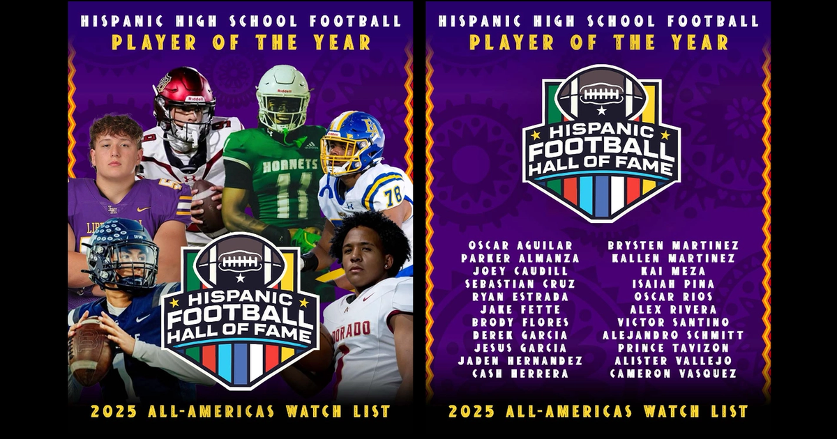 Cover Image for Lista de Observación del Jugador Hispano de Fútbol Americano de Preparatoria del Año 2025