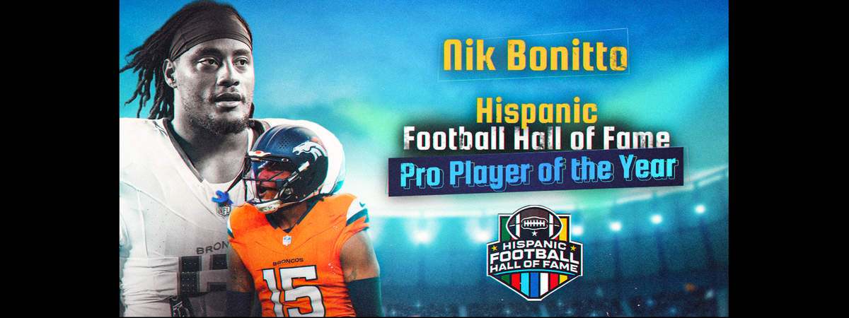 Cover Image for NIK BONITTO NAMED INAUGURAL 2025 HISPANIC FOOTBALL HALL OF FAME PROFESSIONAL PLAYER OF THE YEAR