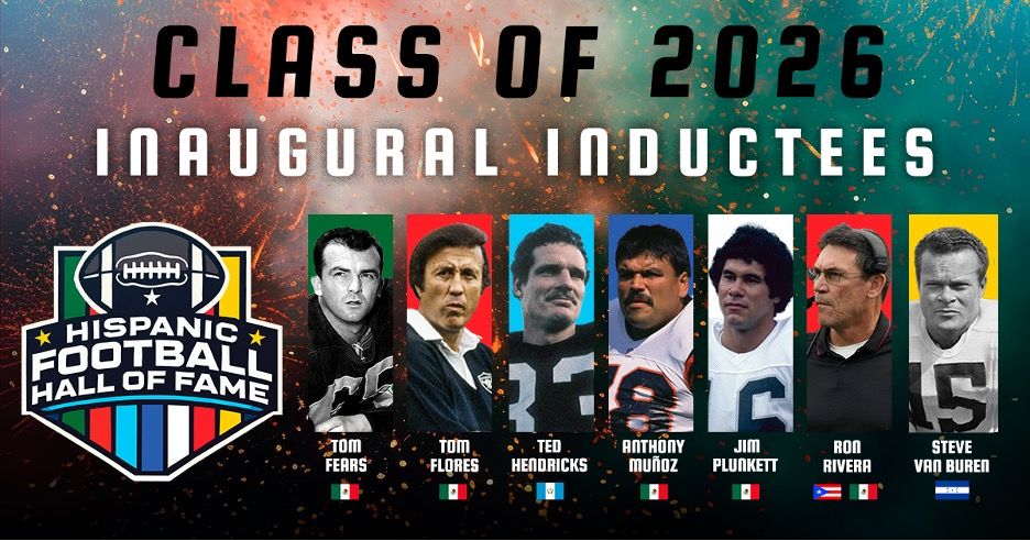 Cover Image for Seven Legends To be Inducted Into The Hispanic Football Hall Of Fame