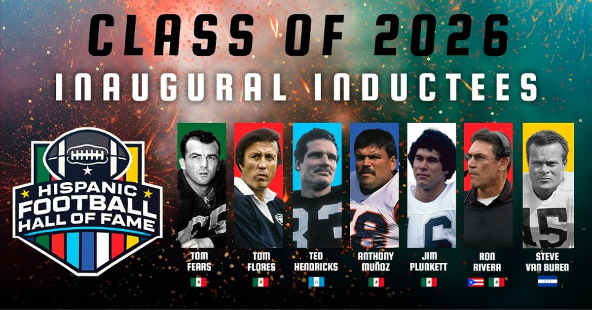 Cover Image for Seven Legends To be Inducted Into The Hispanic Football Hall Of Fame