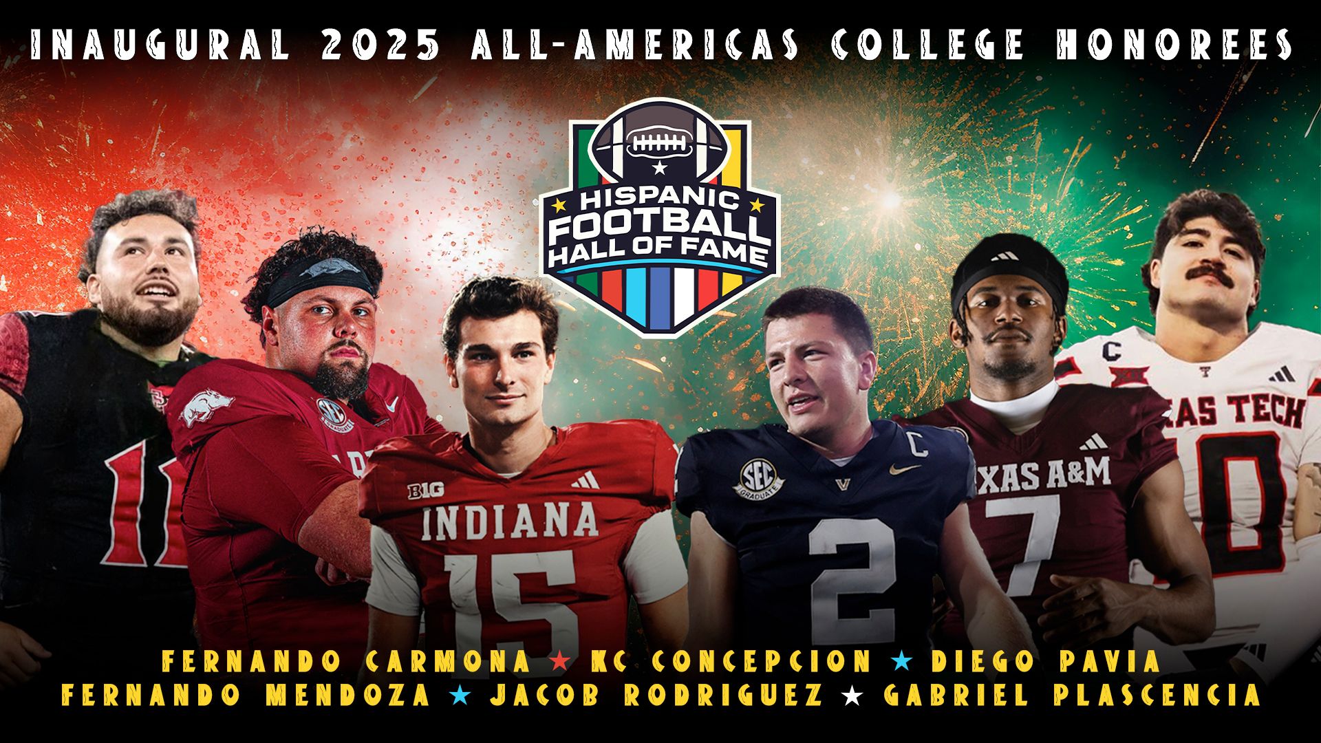 Cover Image for ANUNCIAN A LOS HOMENAJEADOS INAUGURALES 2025 DEL SALÓN DE LA FAMA DEL FÚTBOL HISPANO SELECCIONADOS COLEGIALES ALL-AMERICAS