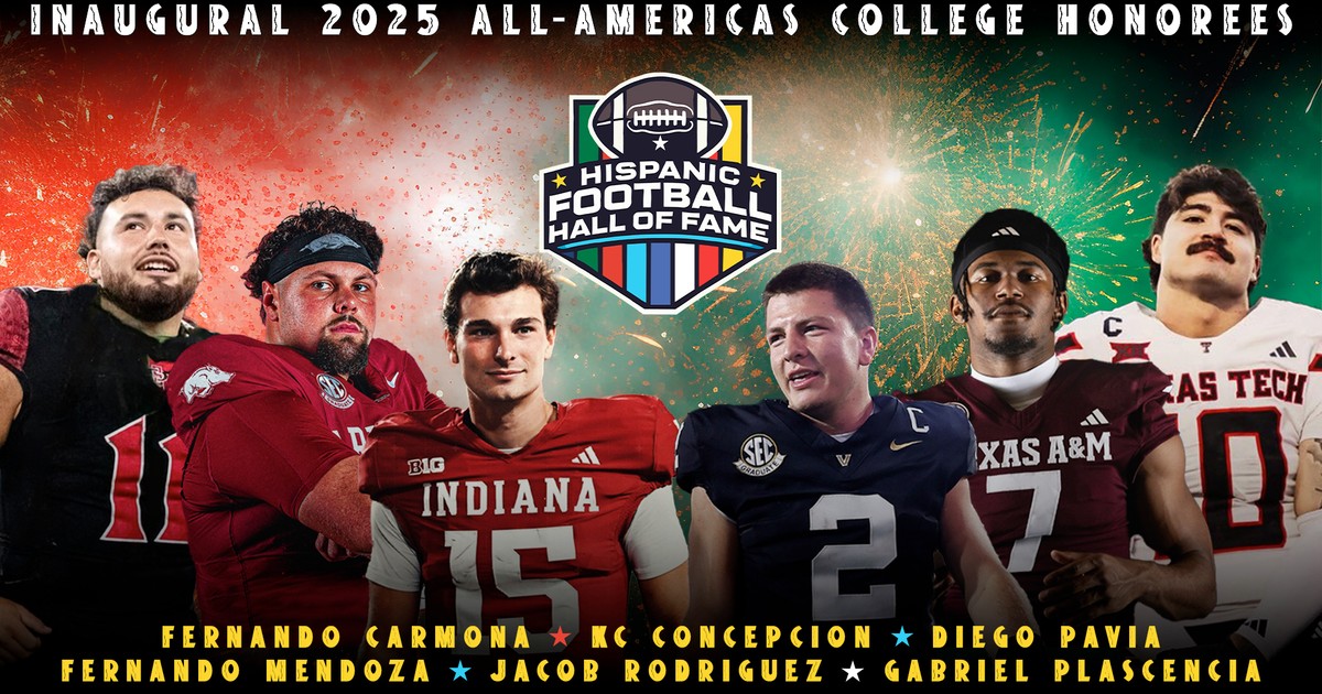 Cover Image for ANUNCIAN A LOS HOMENAJEADOS INAUGURALES 2025 DEL SALÓN DE LA FAMA DEL FÚTBOL HISPANO SELECCIONADOS COLEGIALES ALL-AMERICAS