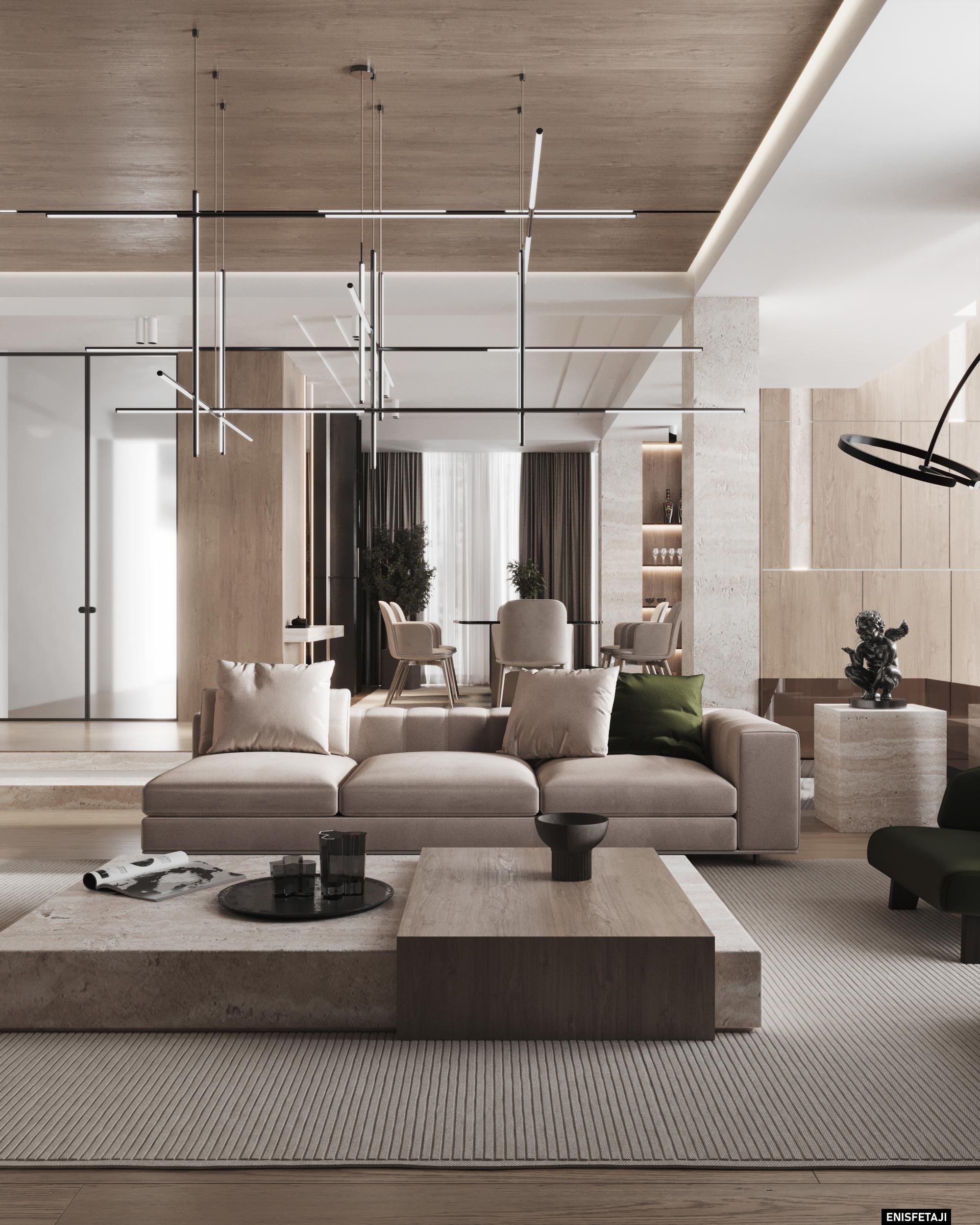 travertine house interior design image