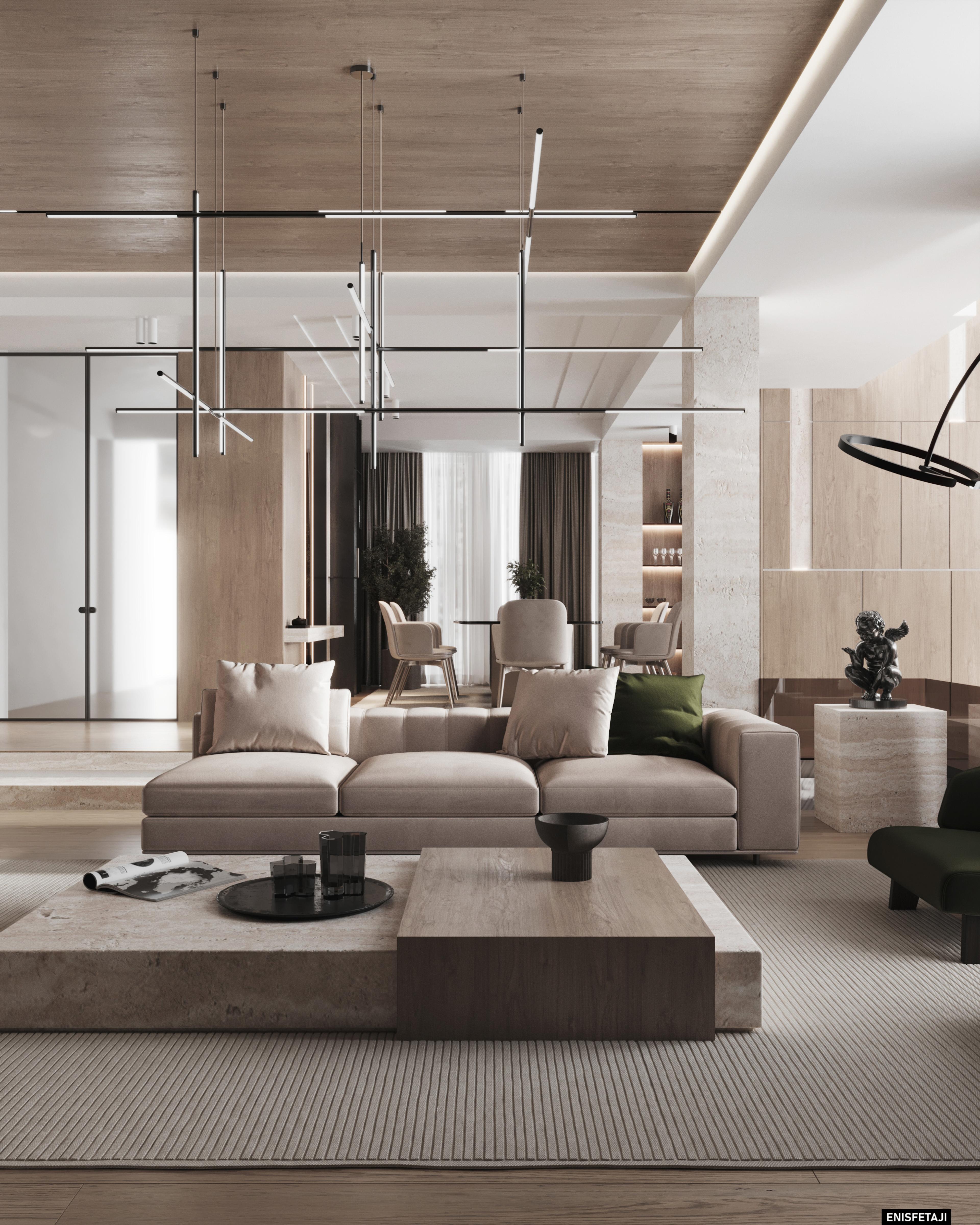 travertine house interior design image
