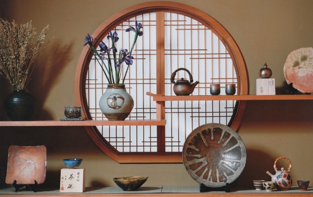 Tokai Japanese gift store display with circular shoji window, Boston