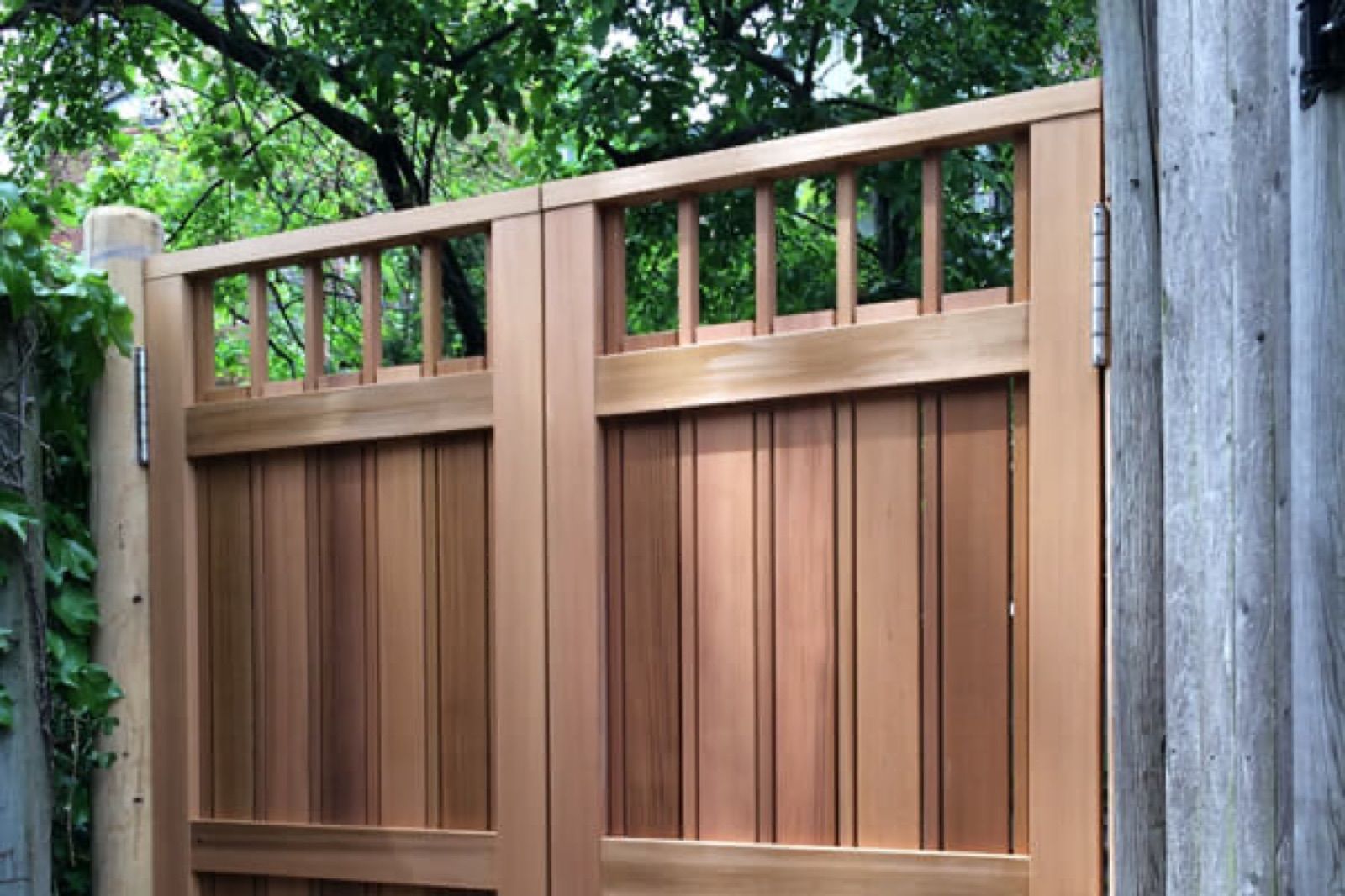 Custom wood gate design and installation