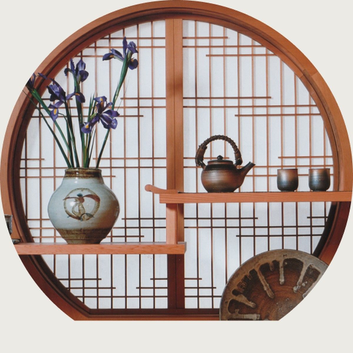 Tokai Japanese gift store display with circular shoji window, Boston