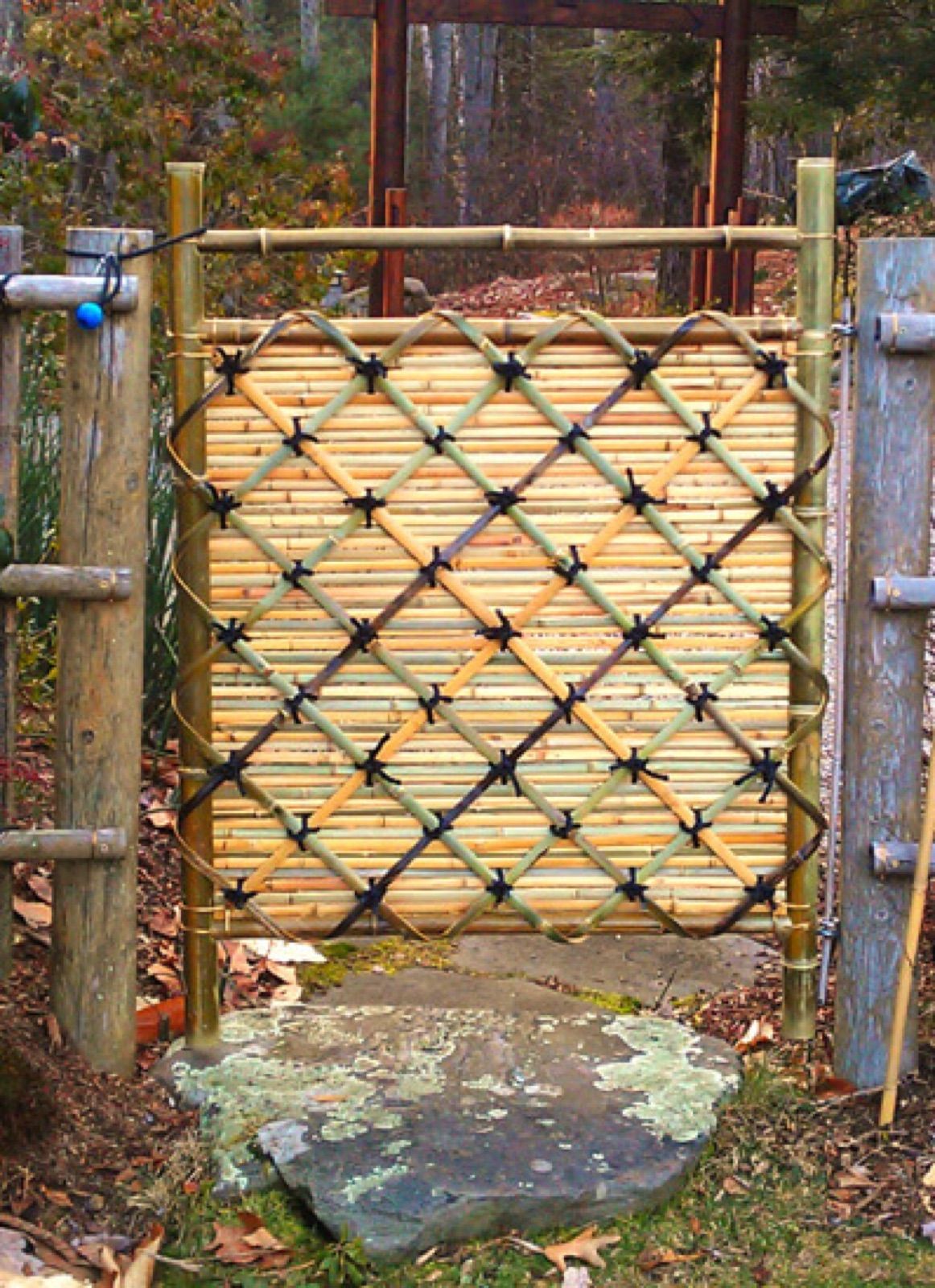 Bamboo fences and craft work