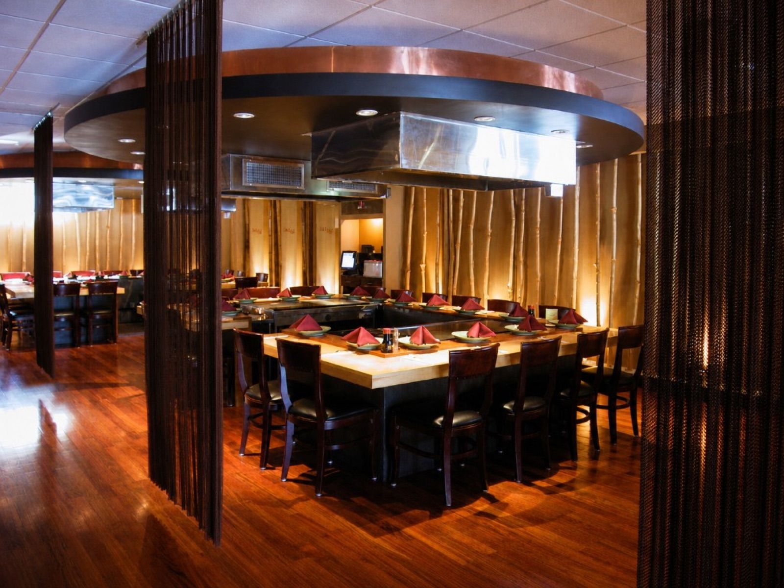 Hibachi dining room at Takumi Sushi & Hibachi, Nashua