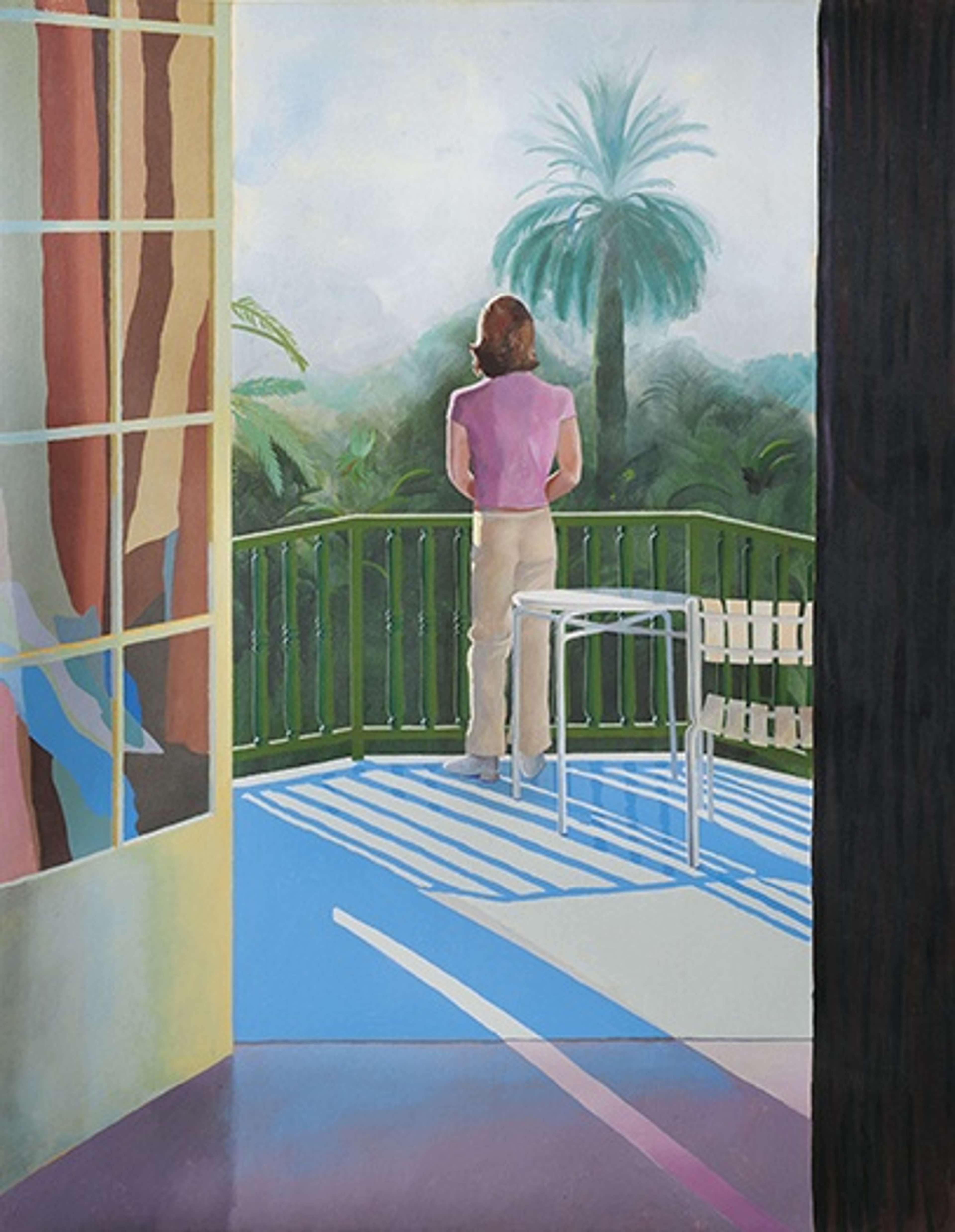 Sur La Terrasse by David Hockney