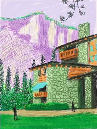 The Yosemite Suite 23 - Signed Print by David Hockney 2010 - MyArtBroker