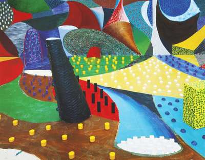 Second Detail, Snails Space, March 25th 1995 - Signed Print by David Hockney 1995 - MyArtBroker