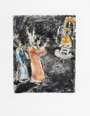 Marc Chagall: Moses In Front Of Pharaoh (La Bible) - Signed Print