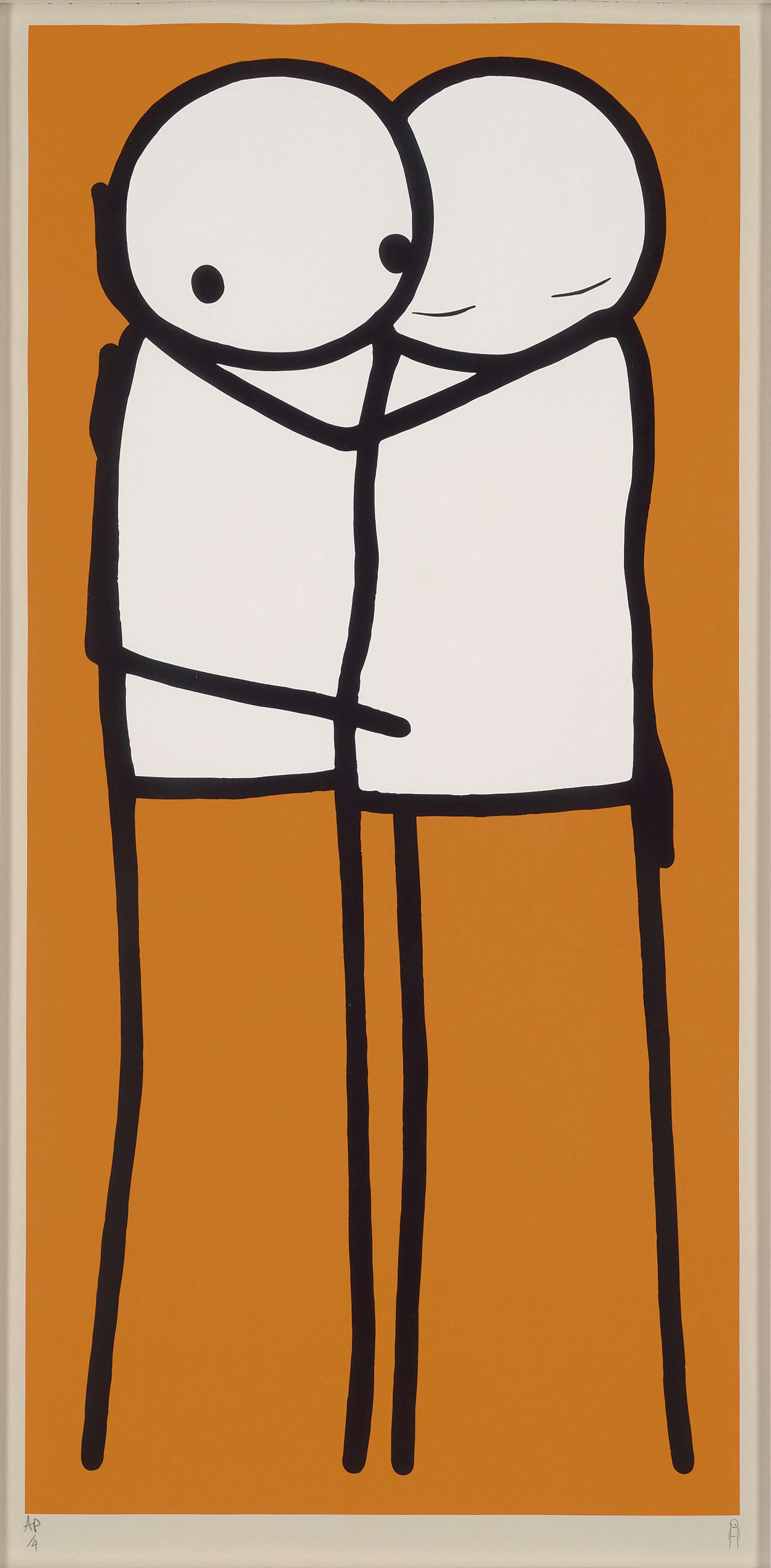 Lovers (orange) by Stik