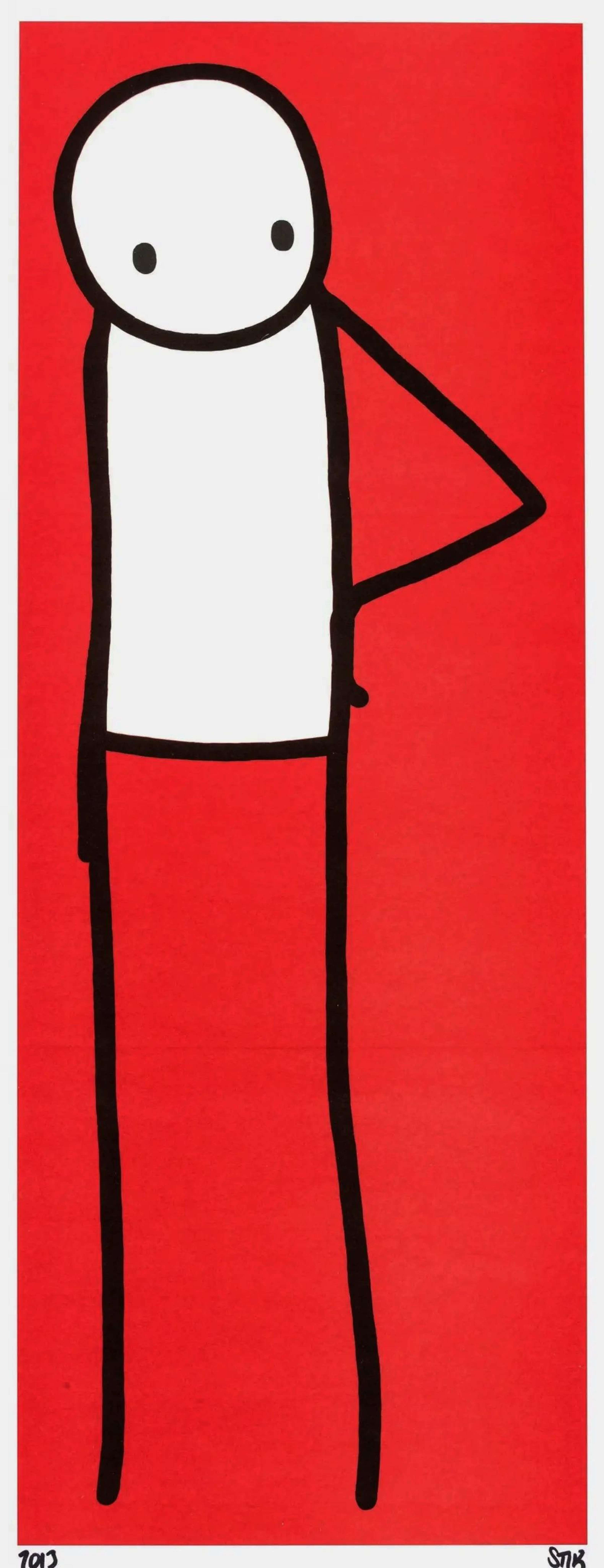 Hip (red) - Signed Print by Stik 2013 - MyArtBroker