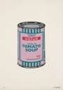 Banksy: Soup Can (pink, emerald and raspberry) - Signed Print