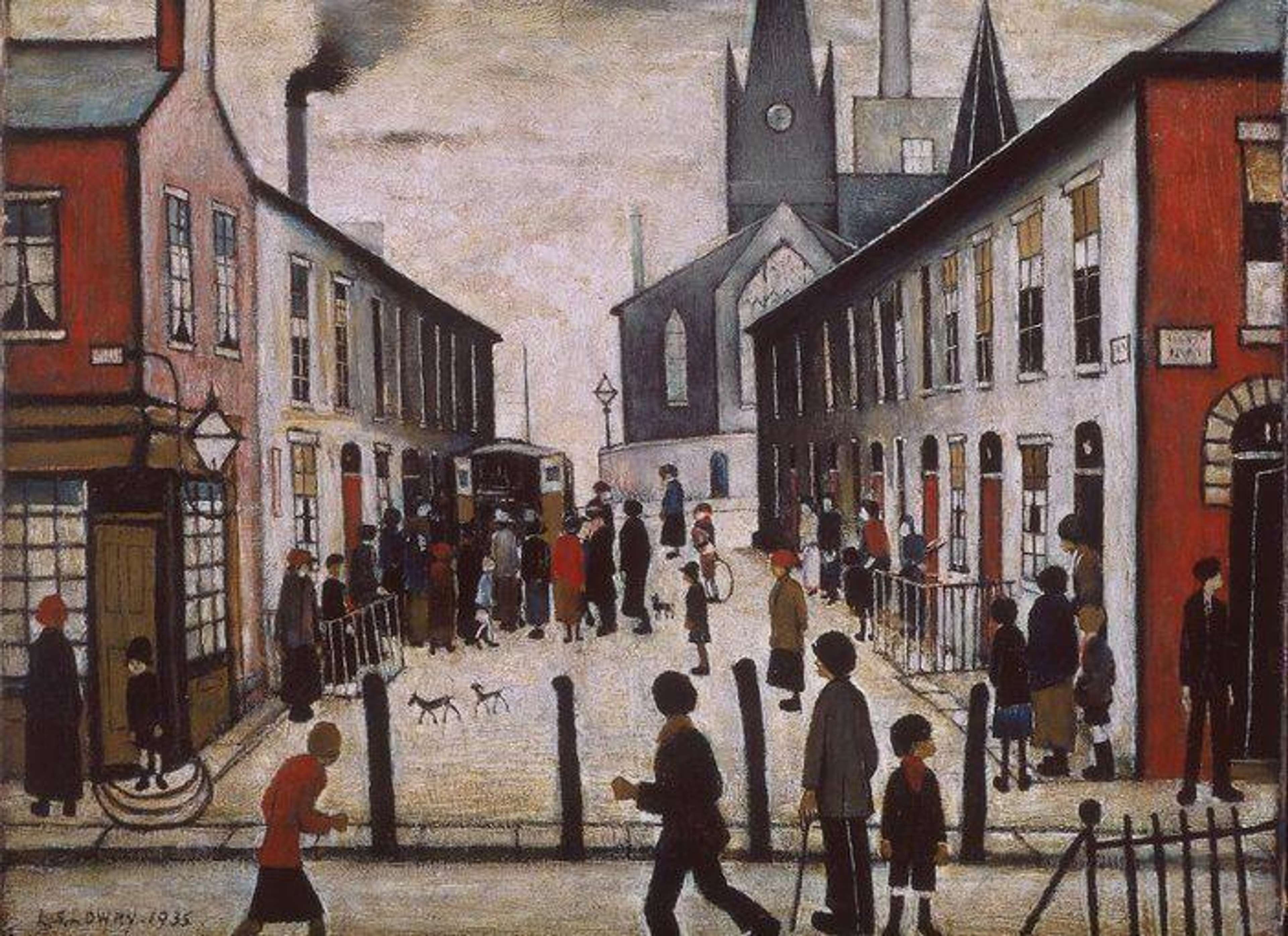 The Fever Van - Signed Print by L. S. Lowry 1972 - MyArtBroker