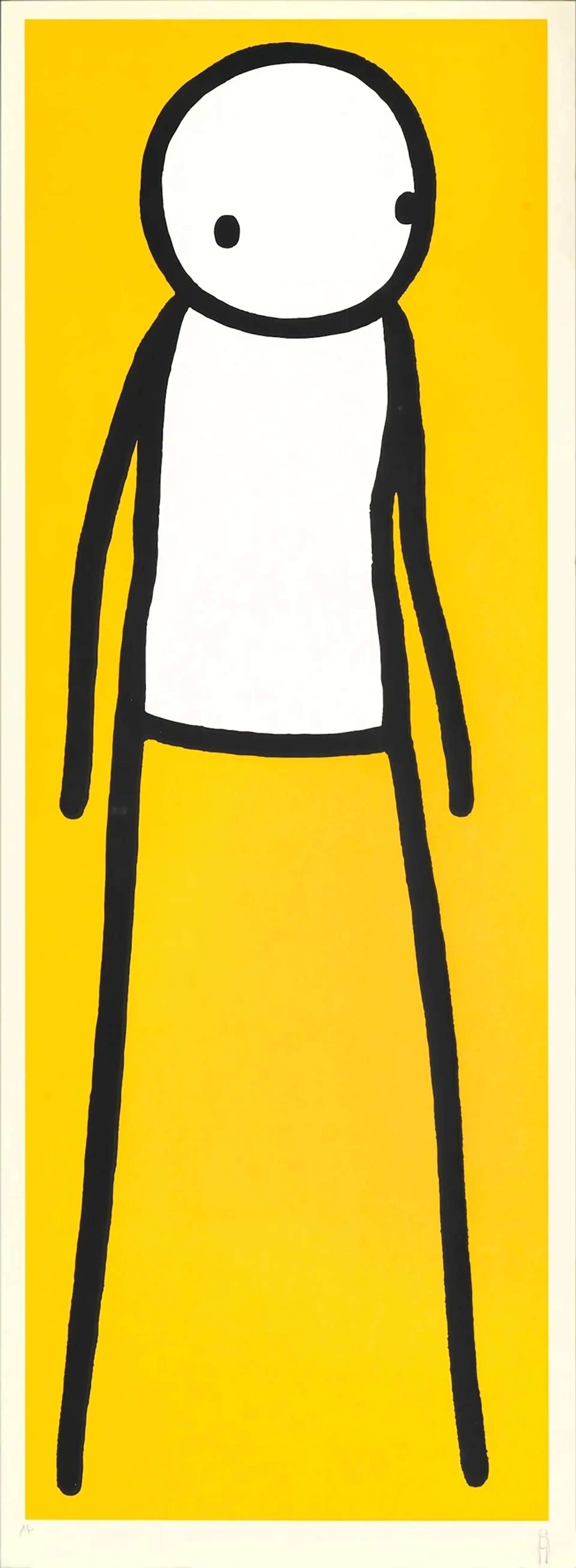 Walk (yellow) by Stik