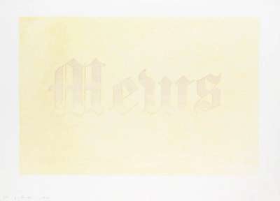 Mews - Signed Print by Ed Ruscha 1970 - MyArtBroker