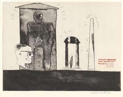 Meeting The Good People (Washington) - Signed Print by David Hockney 1963 - MyArtBroker