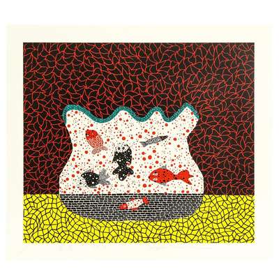 Goldfish Bowl - Signed Print by Yayoi Kusama 1984 - MyArtBroker