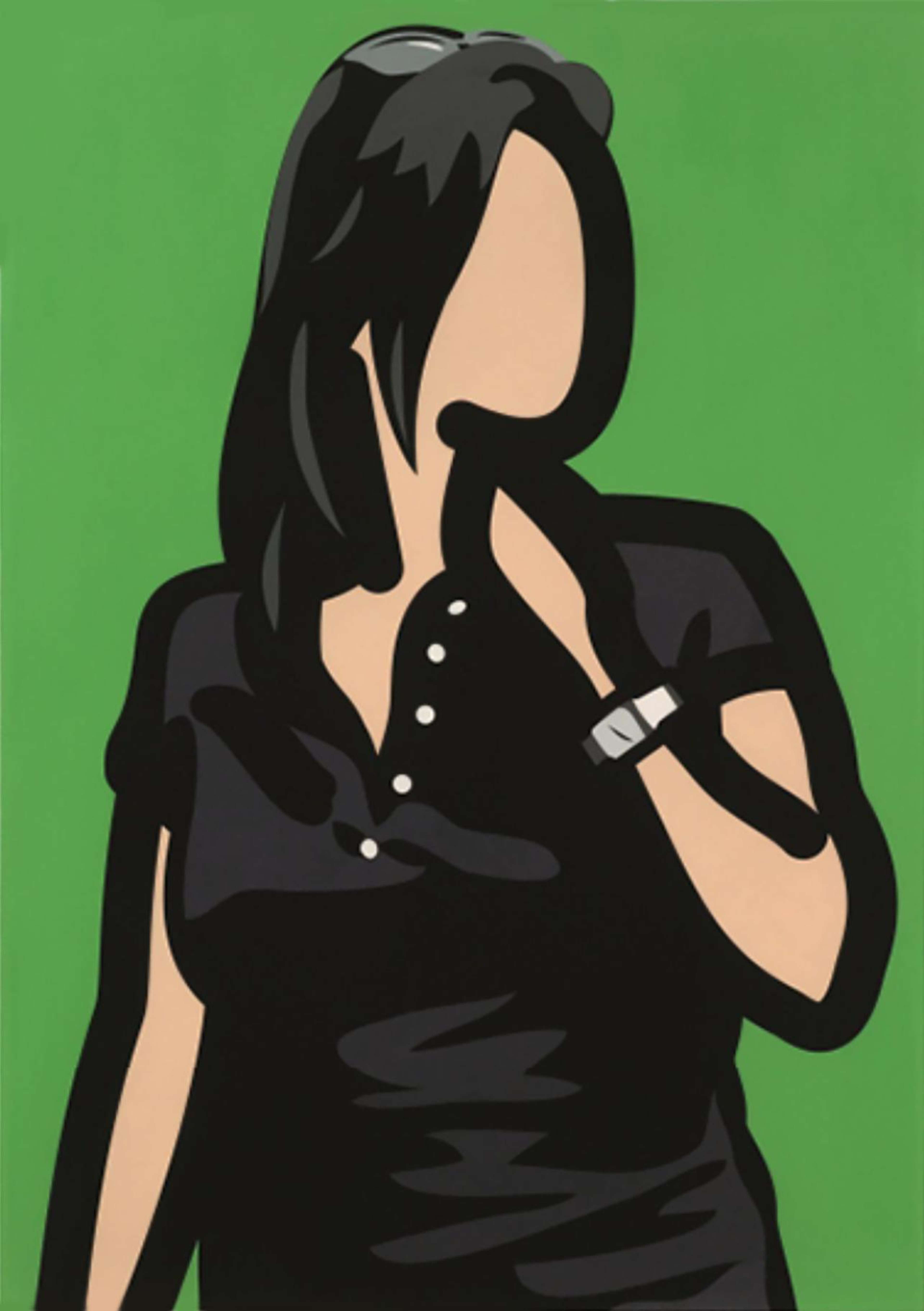 Tourist With Watch - Signed Print by Julian Opie 2014 - MyArtBroker