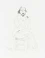 David Hockney: Portrait Of Richard Hamilton - Signed Print