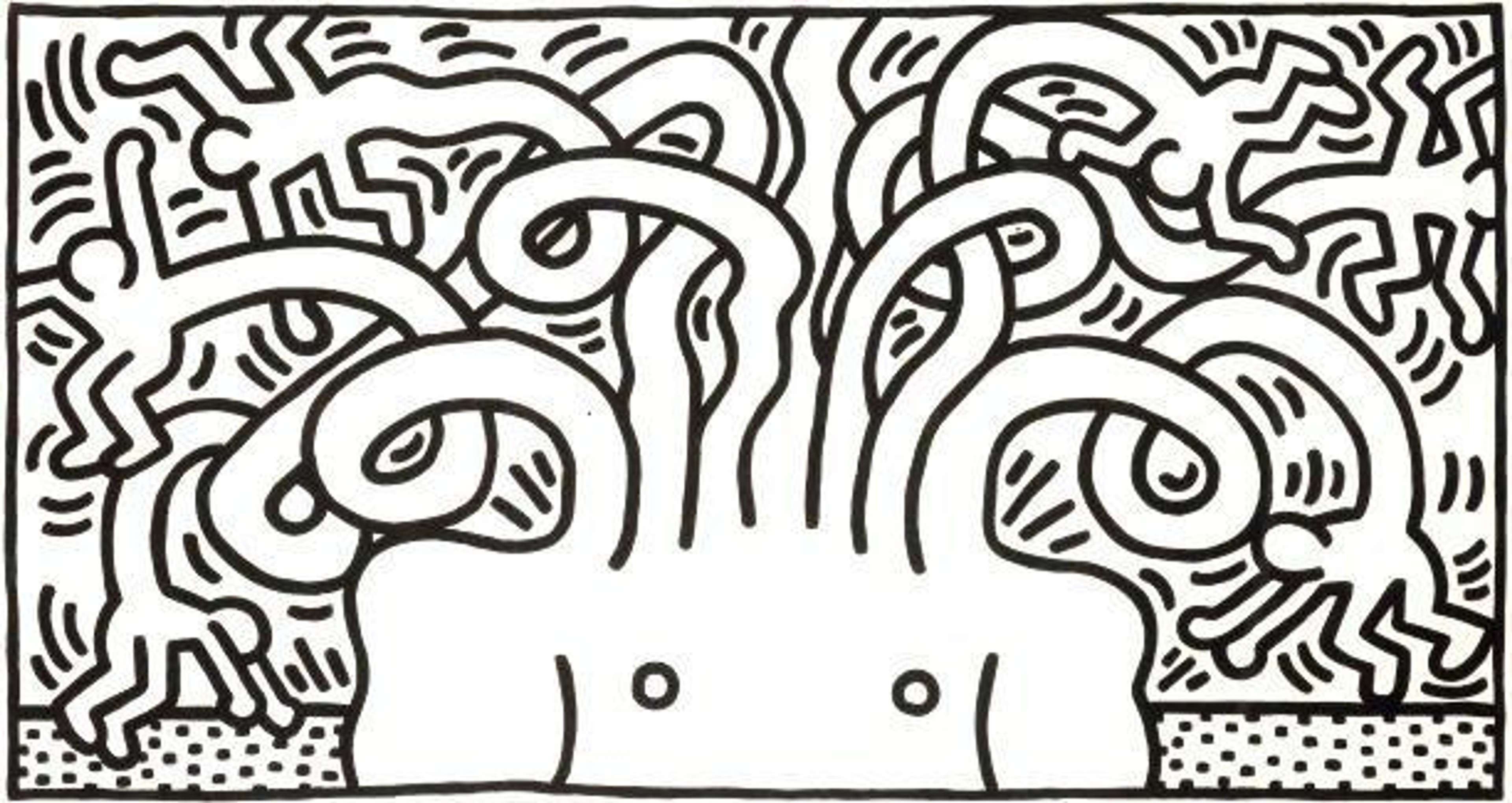 Medusa Head - Signed Print by Keith Haring 1986 - MyArtBroker