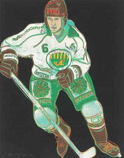 Frolunda Hockey Player (F. & S. II.366) - Signed Print by Andy Warhol 1986 - MyArtBroker