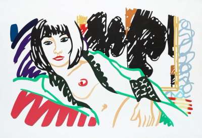 Monica In Robe With Motherwell - Signed Print by Tom Wesselmann 1994 - MyArtBroker