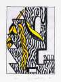 Roy Lichtenstein: Head With Feathers And Braid - Signed Print