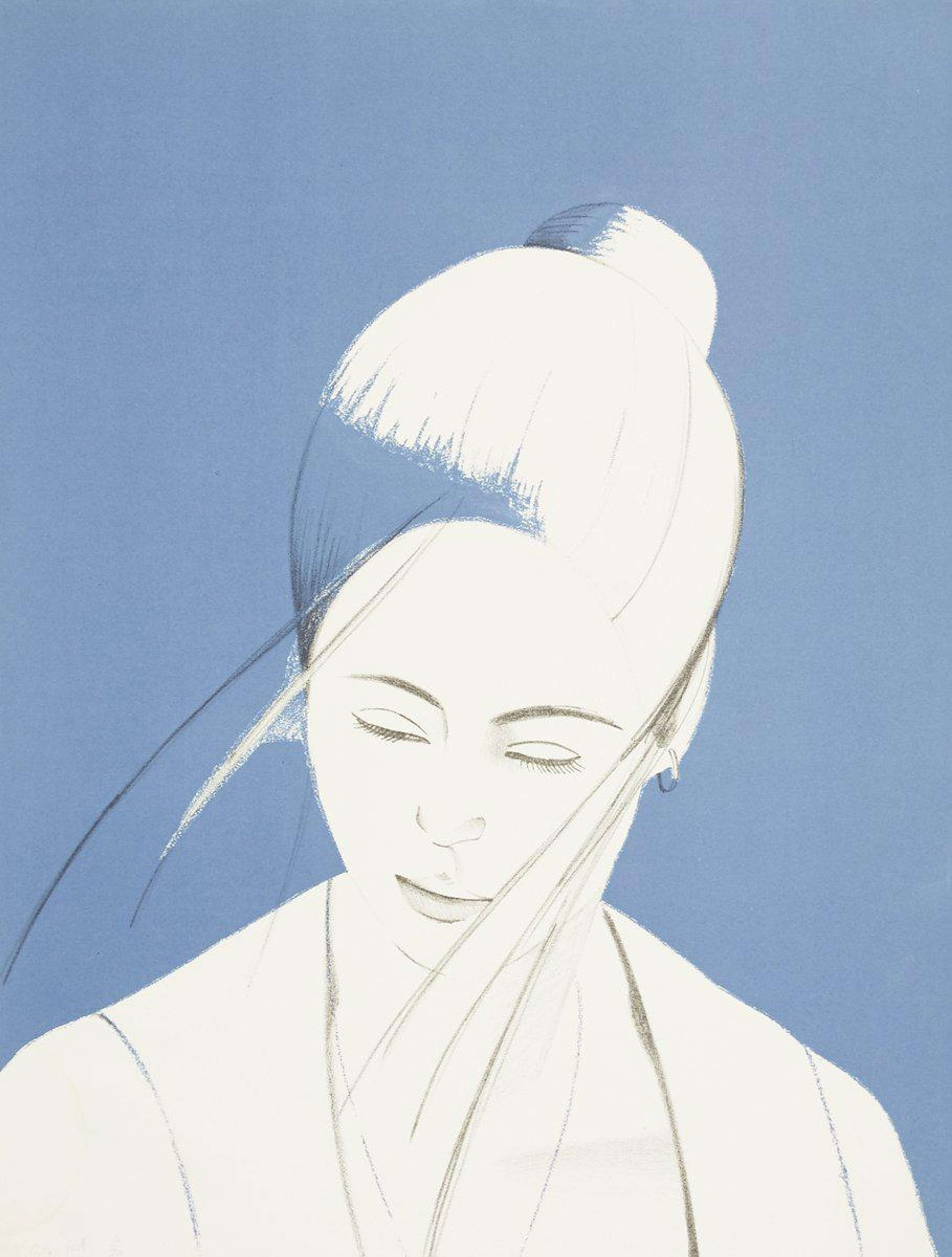 Pamela (blue) - Signed Print by Alex Katz 1976 - MyArtBroker