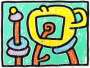 Keith Haring: Flowers III - Signed Print