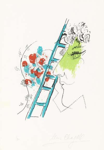 L'Echelle - Signed Print by Marc Chagall 1957 - MyArtBroker