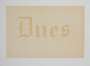 Ed Ruscha: Dues - Signed Print