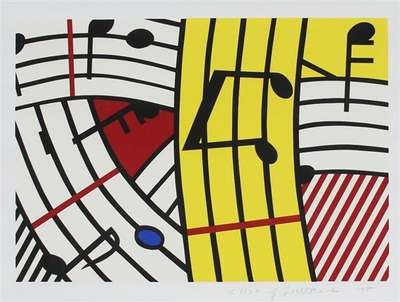 Composition IV - Signed Print by Roy Lichtenstein 1995 - MyArtBroker