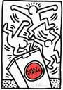 Keith Haring: Lucky Strike (white) - Signed Print