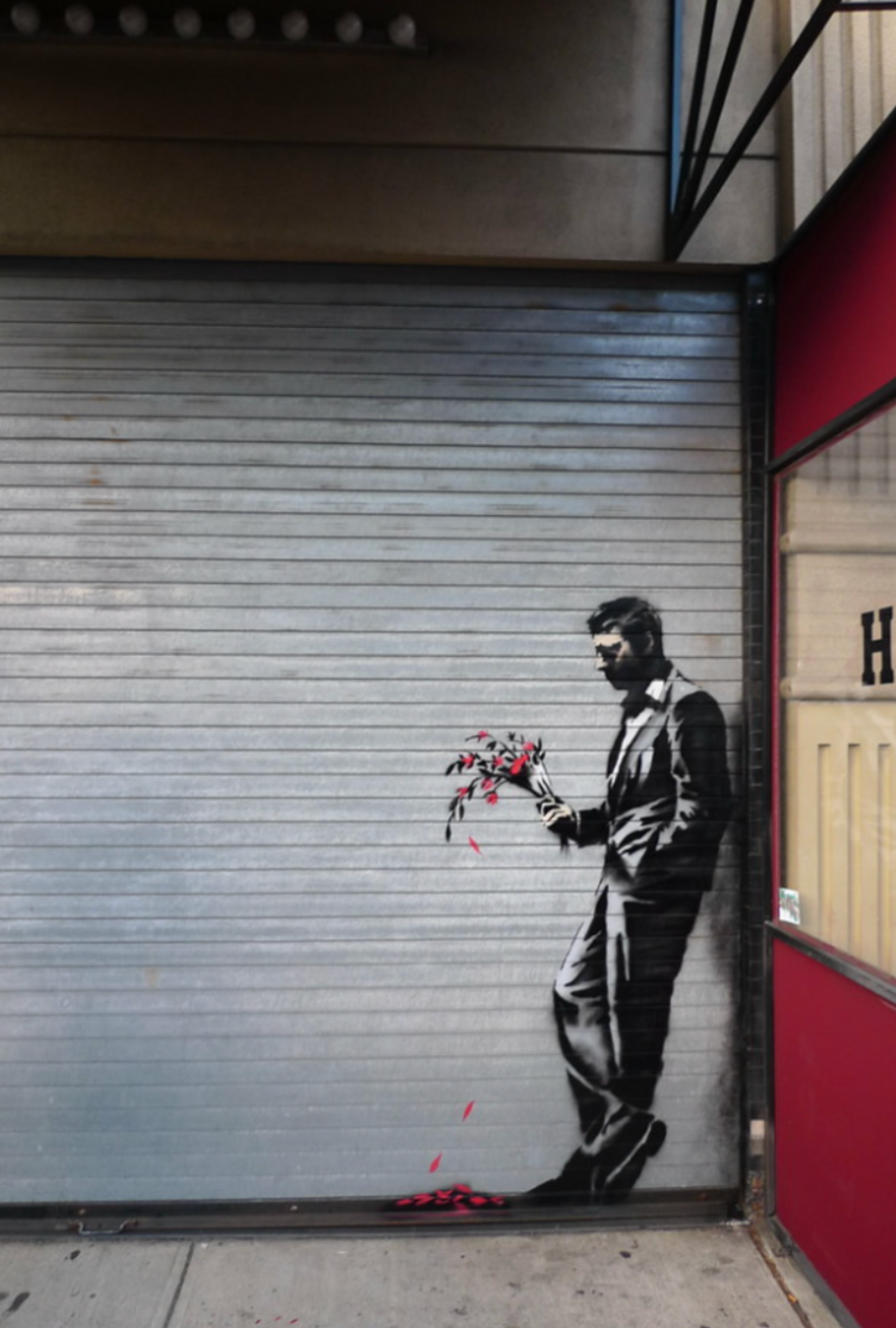 Waiting In Vain by Banksy - MyArtBroker